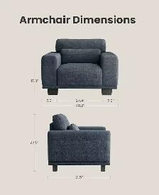 Brand New 40' Oversized Accent Chair/ Single Sofa $99 - Photo 6