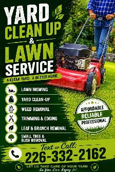 YARD CLEAN UP & LAWN SERVICE