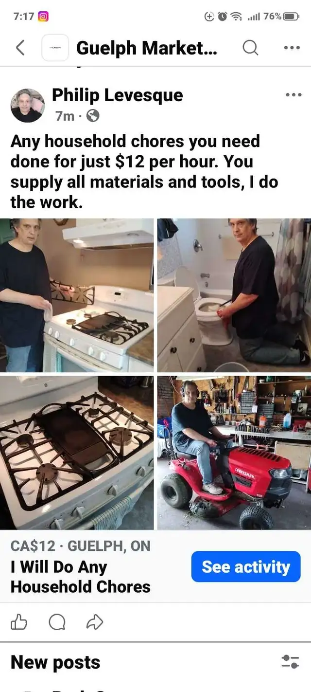 Chores done $12/hr Really!