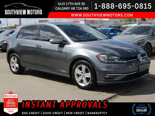 2018 Volkswagen Golf Comfortline w/Tech Pkg / Carplay / Leather