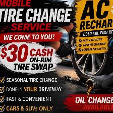 SAME DAY CAR SERVICES! - $30 TIRE SWAP / AC - AND MORE!