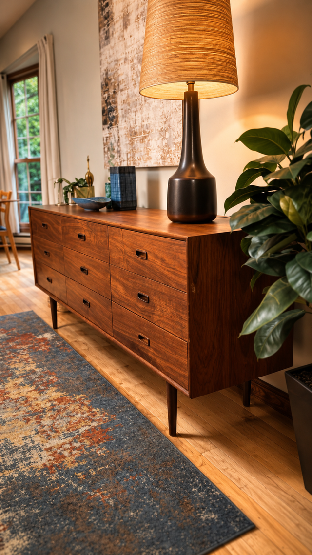 Mid century. Teak TECK. Crédence, buffet, commode, bahut televis