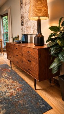 Mid century. Teak TECK. Crédence, buffet, commode, bahut televis