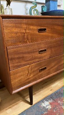 Mid century. Teak TECK. Crédence, buffet, commode, bahut televis - Photo 3