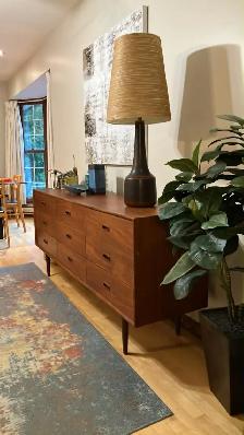 Mid century. Teak TECK. Crédence, buffet, commode, bahut televis - Photo 9