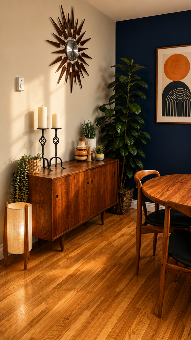 Mid century modern. TEAK TECK. Buffet, crédence, bar, vitrine di