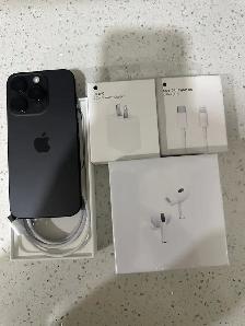 iPhone 15 Pro 128gb 86% batt Airpods/Charger Set/Delivery