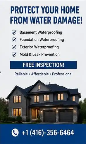 Basement Waterproofing & Leak Protection – Scarborough