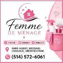 femme de ménage sérieuse,courtoise et professionnelle!