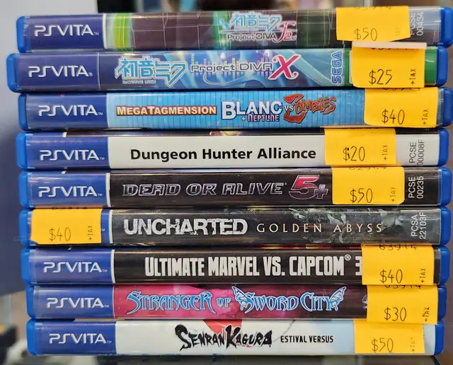 Playstation PSVita Games: Uncharted, Silent Hill, Dead or Alive