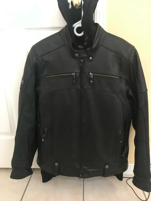 LEATHER HARLEY JACKET (LARGE)