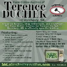 The Farm Online Auction of Terence Duchek ~Esterhazy, SK.