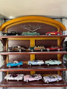 Franklin Mint cars of the 50s with stand