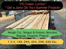 Cedar Lumber : All Dimensions