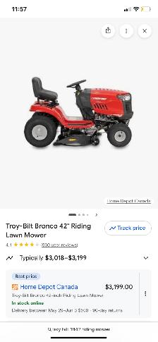 Riding lawn mower (Troy Bilt 1842) - Photo 4
