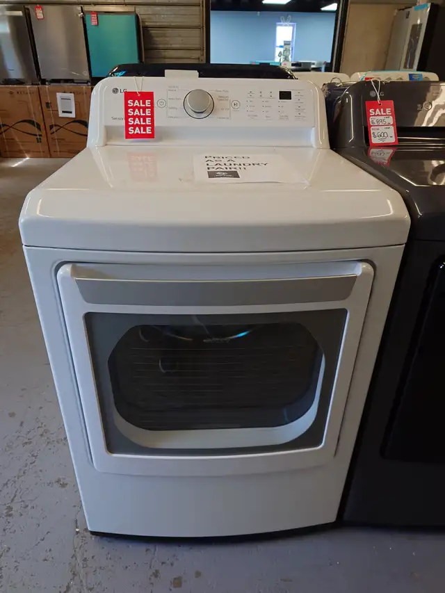 LG '27' White Top Load Electric Dryer on Sale‼️