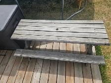 Kid's Wooden Picnic Bench