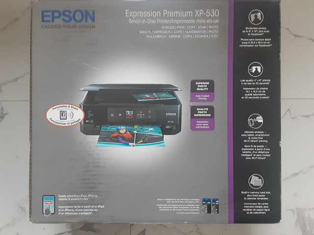 BRAND NEW Epson Expression Premium XP-530 WiFi Printer  Paper