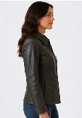 Women’s Fitted Leather Jacket-M - Photo 6
