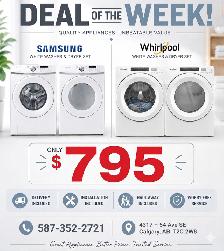Washer&Dryer Sets. Installation, haul away included $795