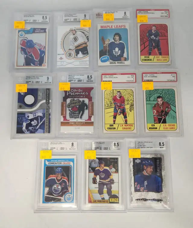 Graded NHL Hockey Cards: PSA, Beckett, O-Pee-Chee, Topps