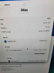 ordinateur imac 2024 apple M4 à vendre comme neuf - Photo 4