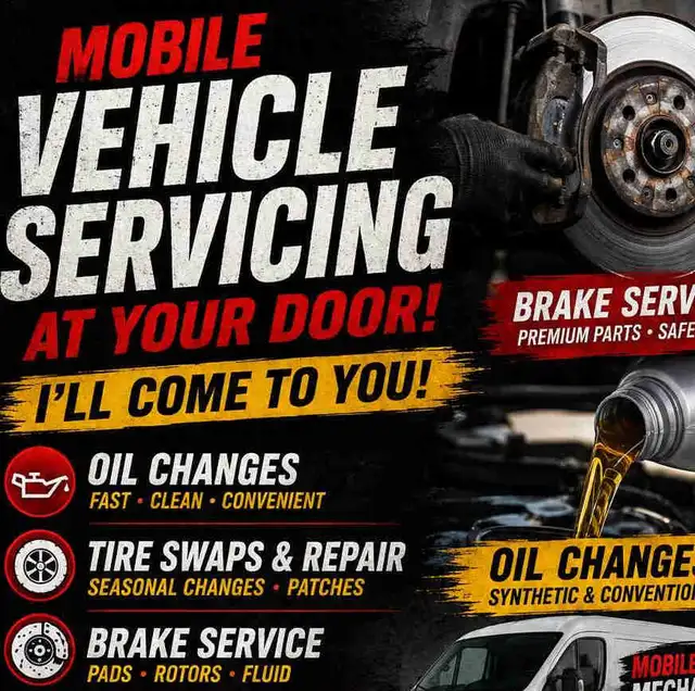 $30 MOBILE TIRE SWAP! / Vehicle Maintenance! SAME DAY SERVICE!