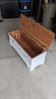White classic storage bench for sale! OBO - Photo 3