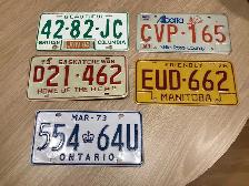 CANADIAN LICENSE PLATES