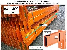 Montant RR 48'' x 108'' bleus quincailler, usagés et autres - Photo 5