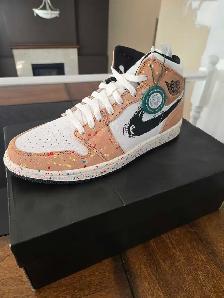 Nike Air Jordan 1 mid 'brushstroke'