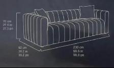 Modern fabric sofa - Photo 3