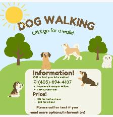 dog walking in Coaldale