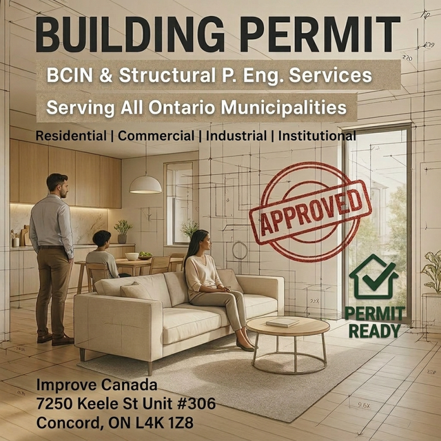 Building Permit Experts – BCIN, Structural P.Eng, Arch. Services