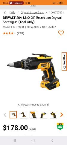 DEWALT 20V MAX XR Brushless Drywall Screwgun (Tool Only) #DCF630 - Photo 7