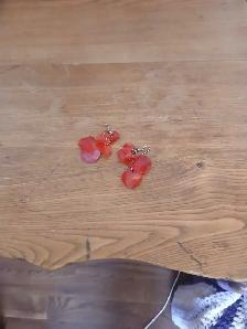 red earrings