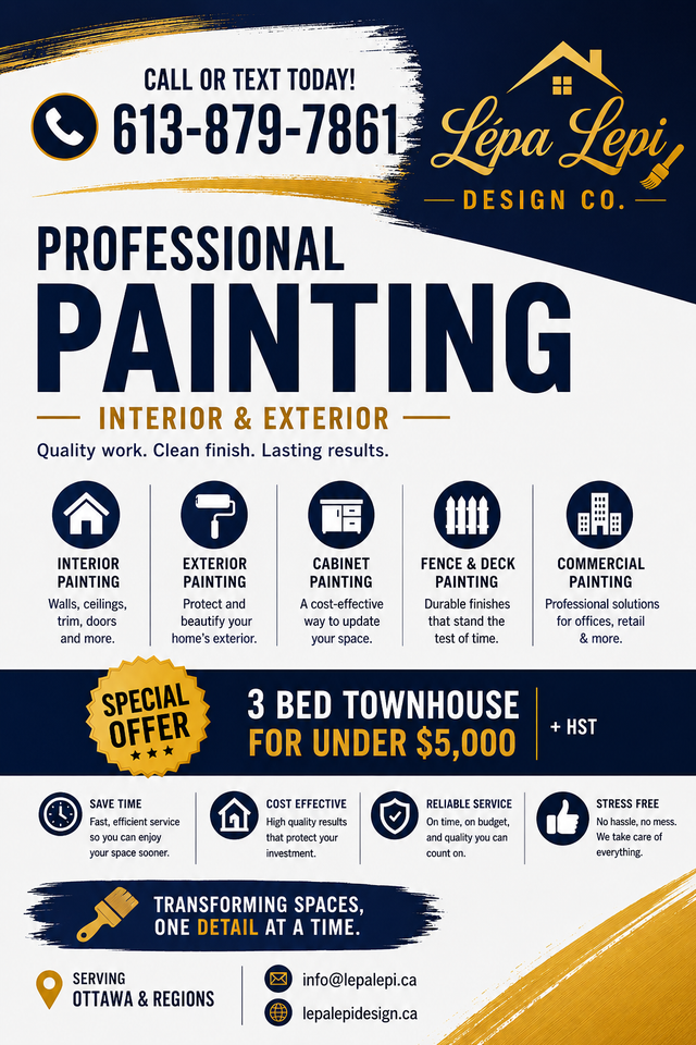 Paint Ottawa - DM for a free QUOTE!