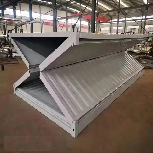 Maison de conteneur pliable de 6 mètres avec balançoire double
