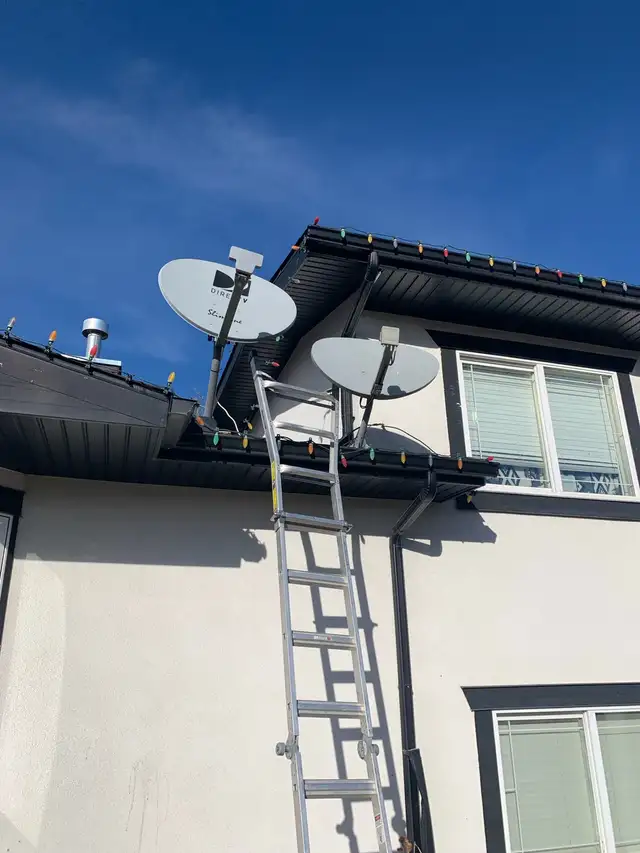 Satellite dish pointing
