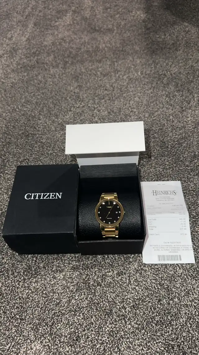 gold and diamond watch