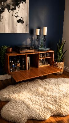 Mid century TEAK TECK Buffet console, crédence, bibliothèque, ba - Photo 5