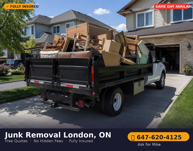 Junk RemovalJunk Removal London ON/ Nearby — Same Day Available