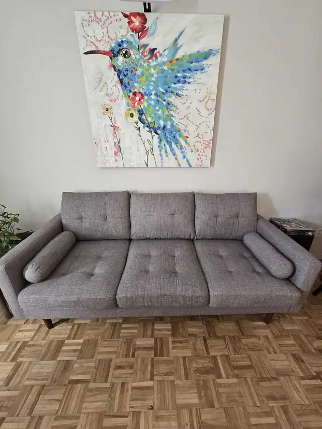Sofa 3 Places Gris