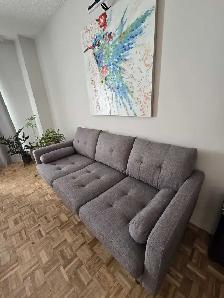 Sofa 3 Places Gris - Photo 2