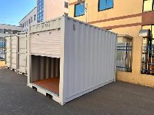 Conteneur de bureau mobile de 12 pieds avec porte roulante
