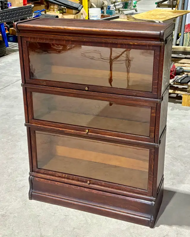 Antique Three Tier "Globe Wernicke" Barrister Bookcase (c. 1930)