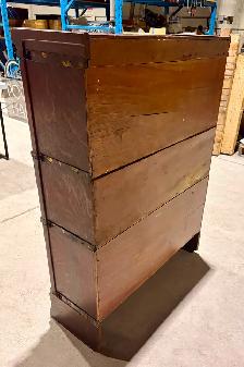 Antique Three Tier "Globe Wernicke" Barrister Bookcase (c. 1930) - Photo 7