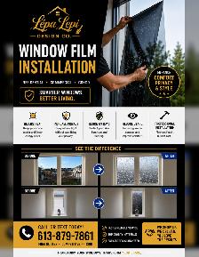 Film Installation Ottawa - DM for a free QUOTE!