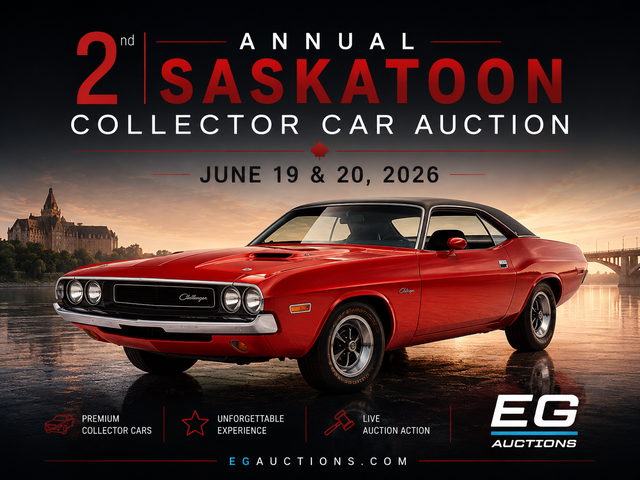 2026 Live Collector Car Auction Saskatoon