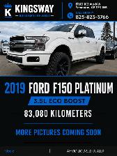 2019 FORD F-150 PLATINUM 3.5L ECOBOOST  83,080 Kilometers - Photo 2